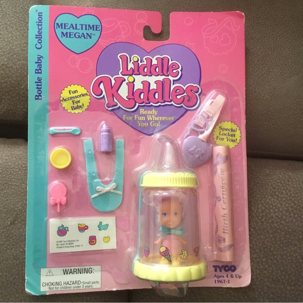 1995 TYCO Liddle Kiddles Mealtime Megan NEW Bottle Baby Collection NIP SEALED